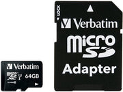 Verbatim microSDXC 64GB Class 10 incl Adapter