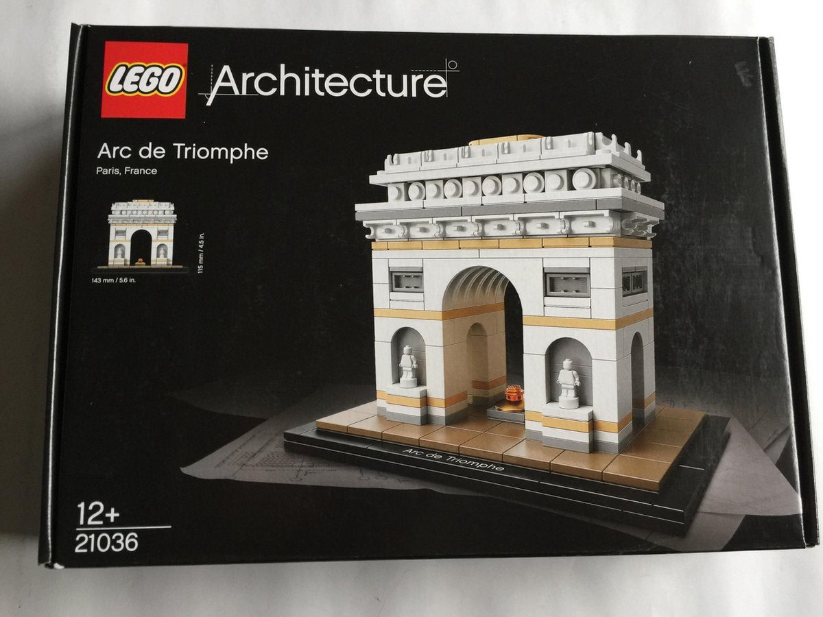 LEGO 21036 Architecture Arc de Triomphe- sealed maar doos is licht beschadigd