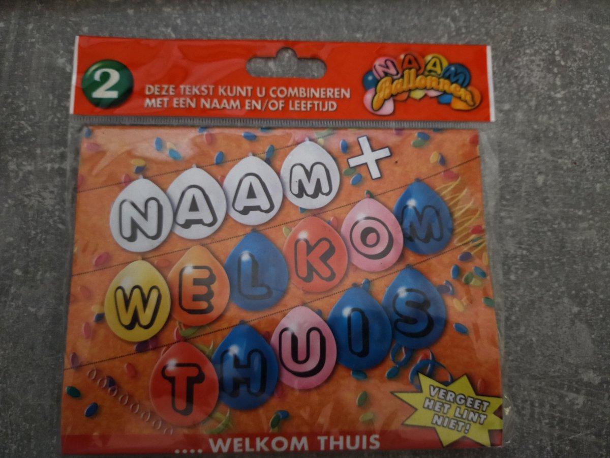 welkom thuis ballonnen