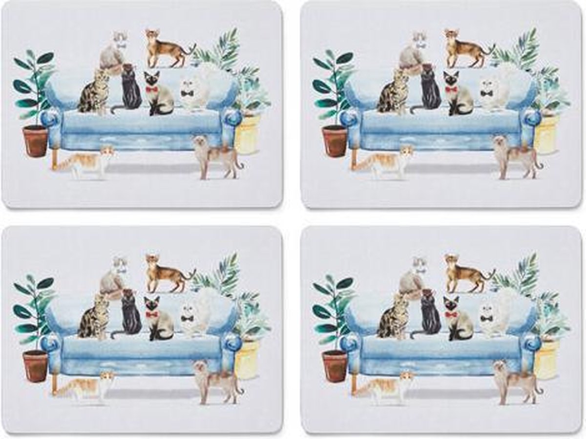 Placemats (Per 4st.)  Curious Cats