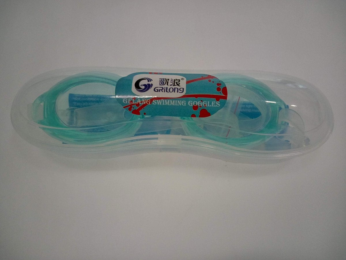 Jobber Playground - Grilong Zwembril + Oordopjes voor volwassen en kinderen - Groen