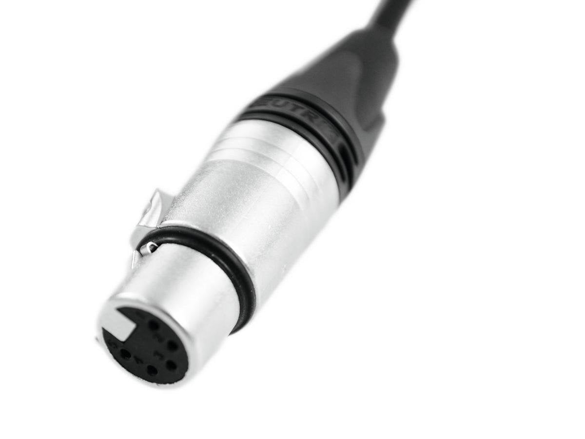 PSSO DMX-kabel XLR 5-pins 10 m zwart Neutrik