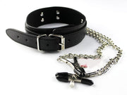 Daily Goods - Halsband tepelklemmen - BDSM bondage - toy - seks - erotiek - collar - vernedering