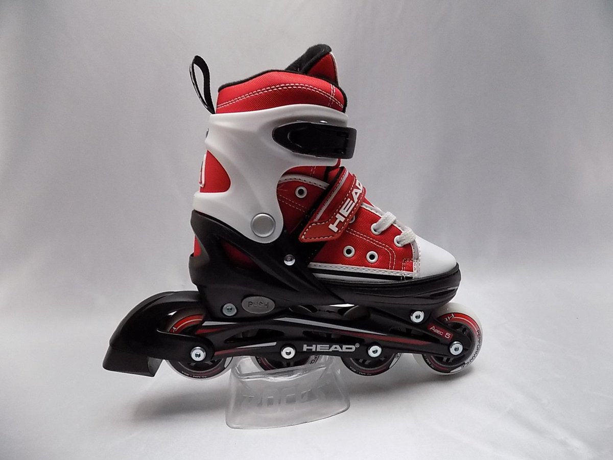 Verstelbare skeeler HEAD  Jr. maat 34 - 37 kleur rood/wit