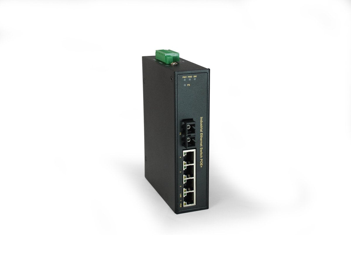 LevelOne IFP-0502 Unmanaged Fast Ethernet (10/100) Zwart Power over Ethernet (PoE)