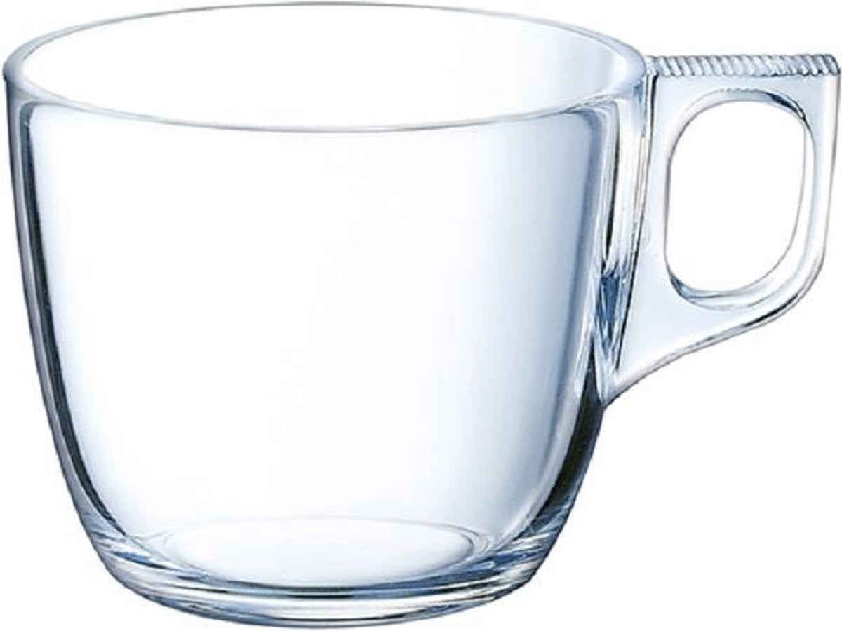 Arcoroc Voluto Servies - Koffiekopje - 22cl - Glas - (set van 6) En Yourkitchen E-kookboek - Heerlijke Smulrecepten