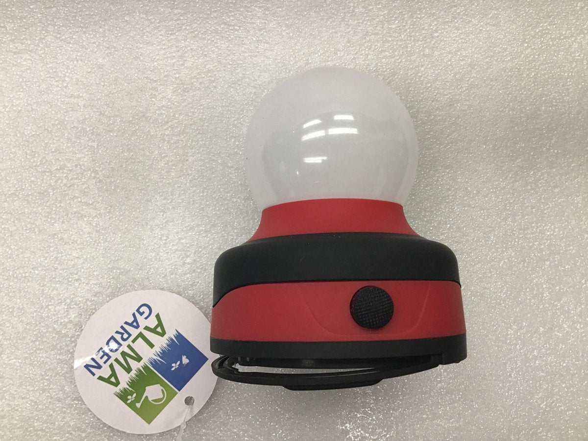 Campinglamp - Werkplaatslamp Met Haak en Magneet - LED - Camping Light - High Quality - De Armatuur is Rood - Alma Garden