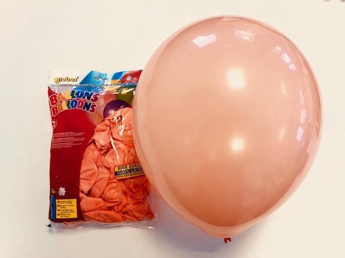 Globos ballonnen 100 stuks Salmon