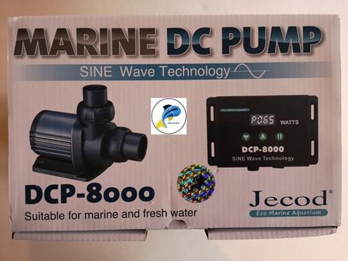 Aquarium Pomp Jecod DCP-8000 met digitale controller
