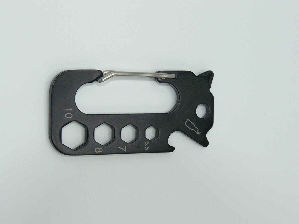 Doodadeals® | Carabiner Multitool Sleutelhanger | Karabijnhaak