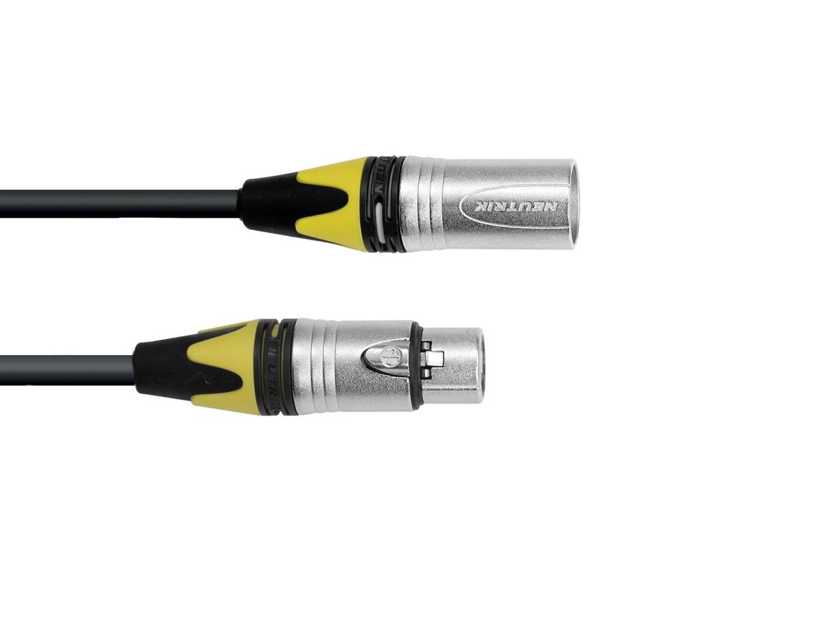 PSSO DMX kabel XLR COL 3pin 20m bk Neutrik