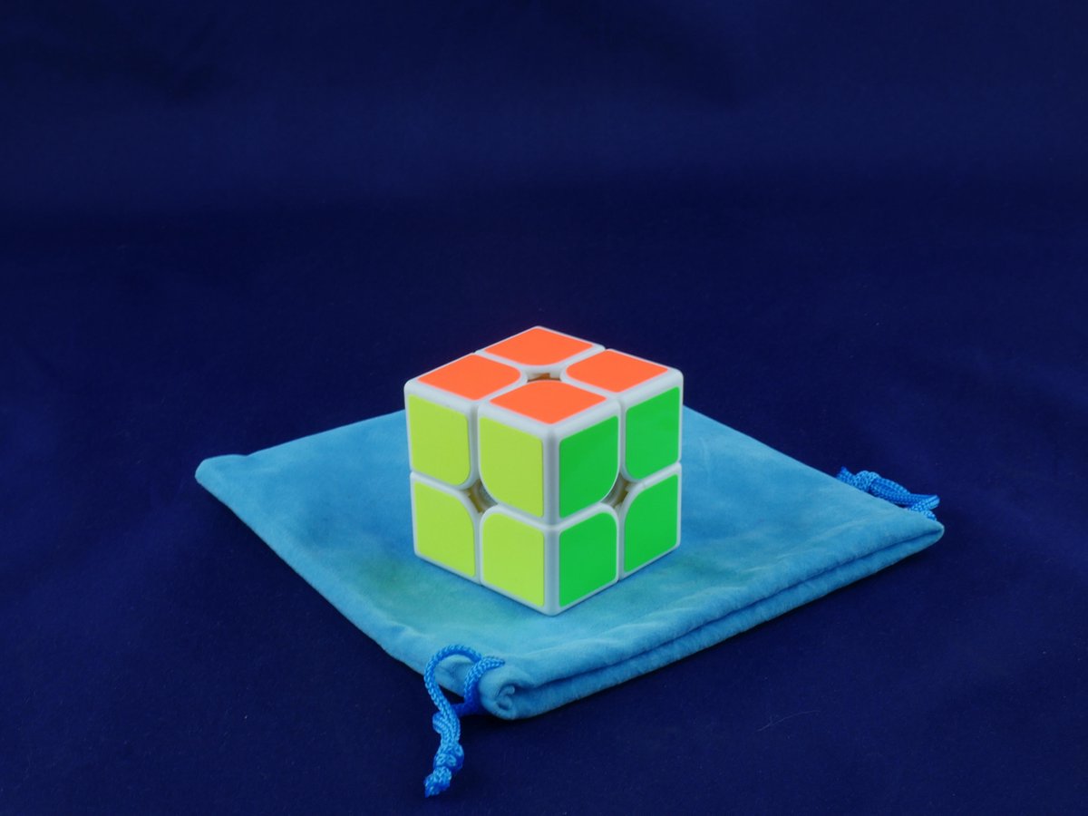 Professionele Speed Cube 2 x 2 - Wit - Met draagtas