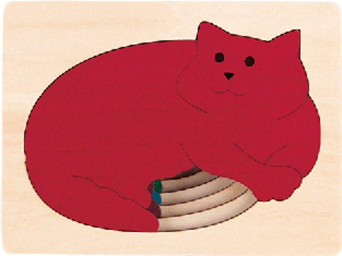 Hape Vormenpuzzel Five Cats Junior Hout 5 Stukjes