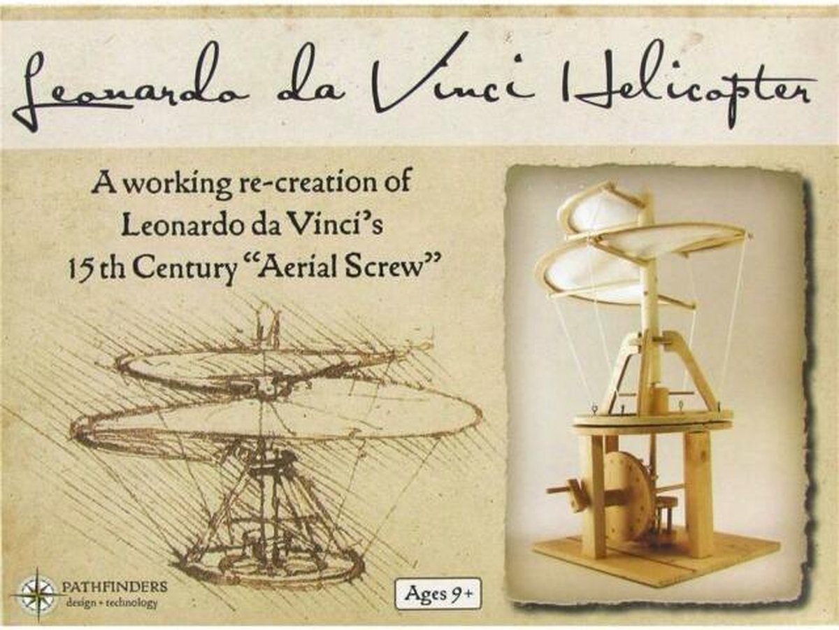 Leonardo da Vinci 3D puzzel | De Helikopter | Duurzaam en Educatief Bouwpakket