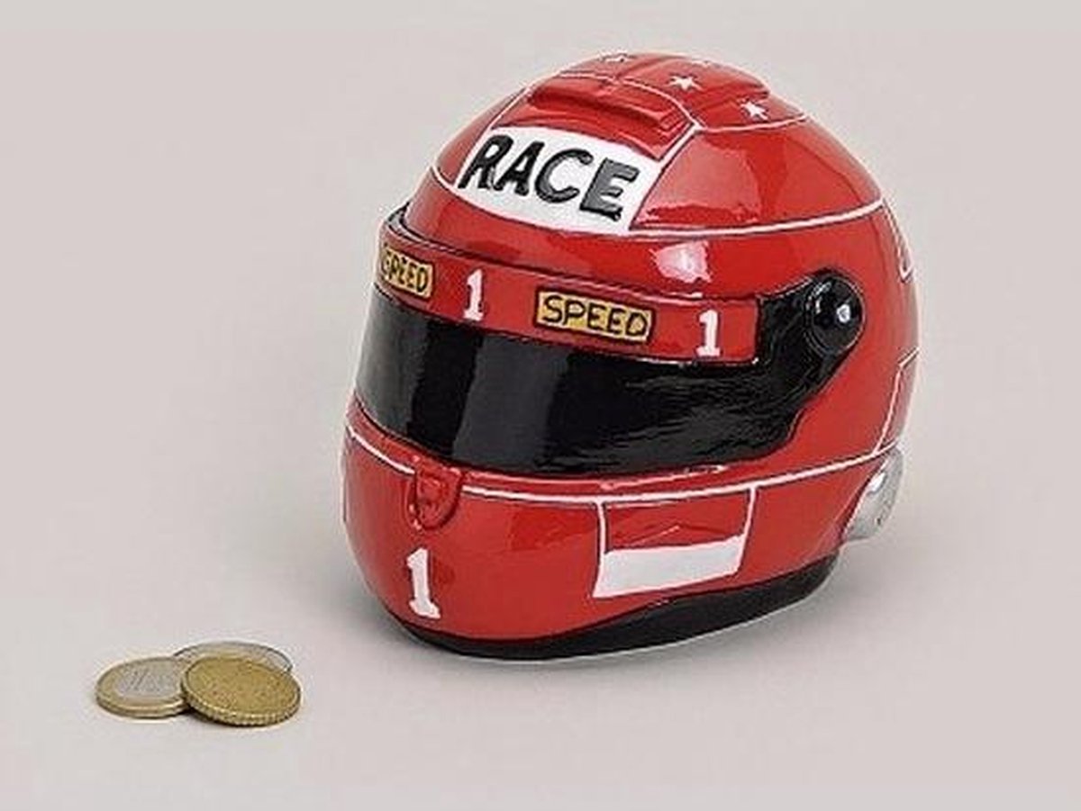 Spaarpot rode race helm