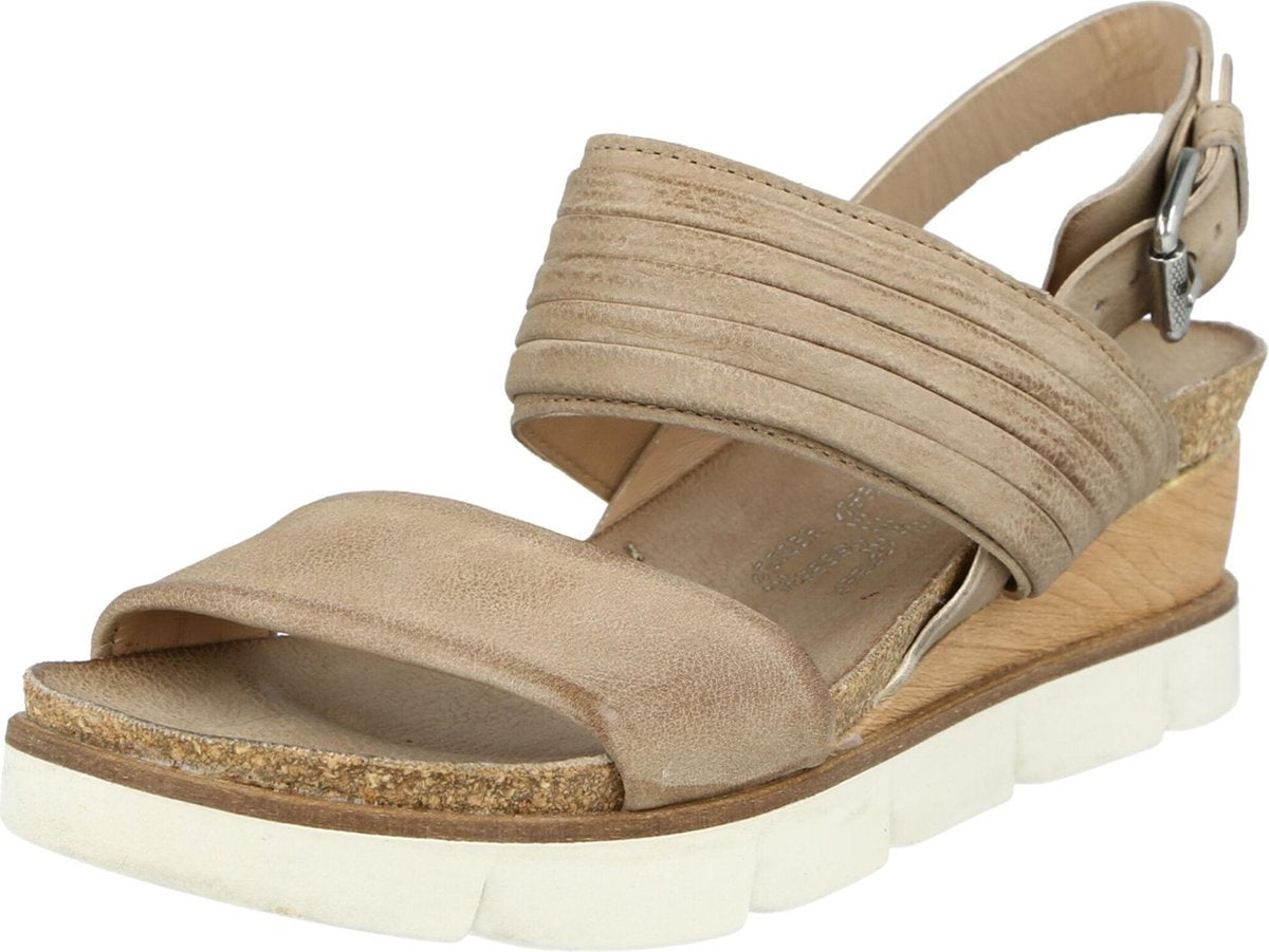 Mjus sandalen met riem tapasita Donkerbeige-40