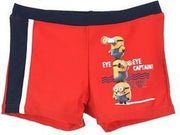 Zwembroek van Minions maat 98 rood/marine