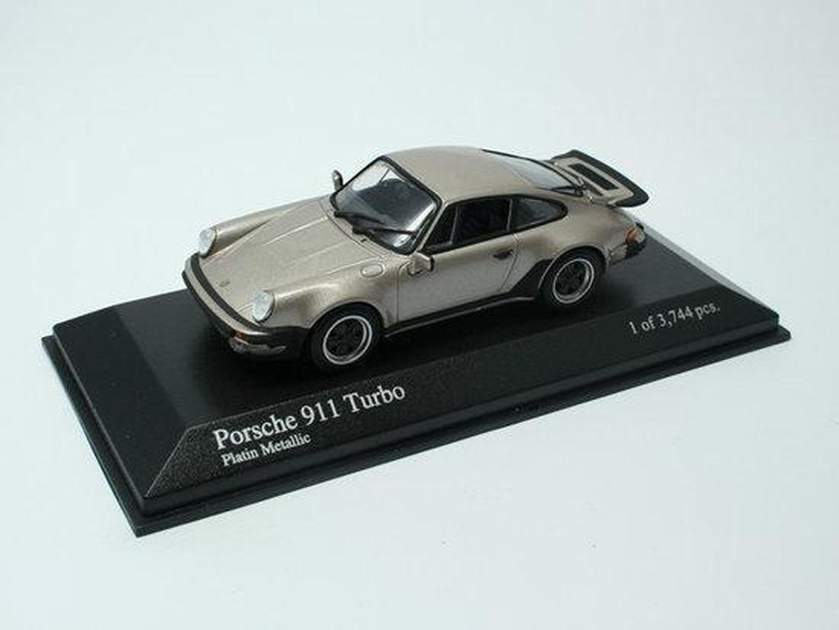 MINICHAMPS PORSCHE 911 TURBO PLATIN METALLIC