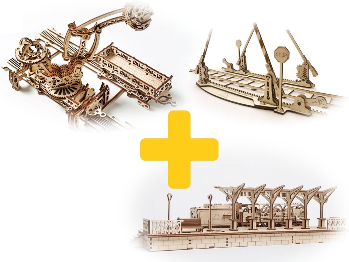 Ugears Modelbouw Voordeelpakket Spoorpakket - Hout