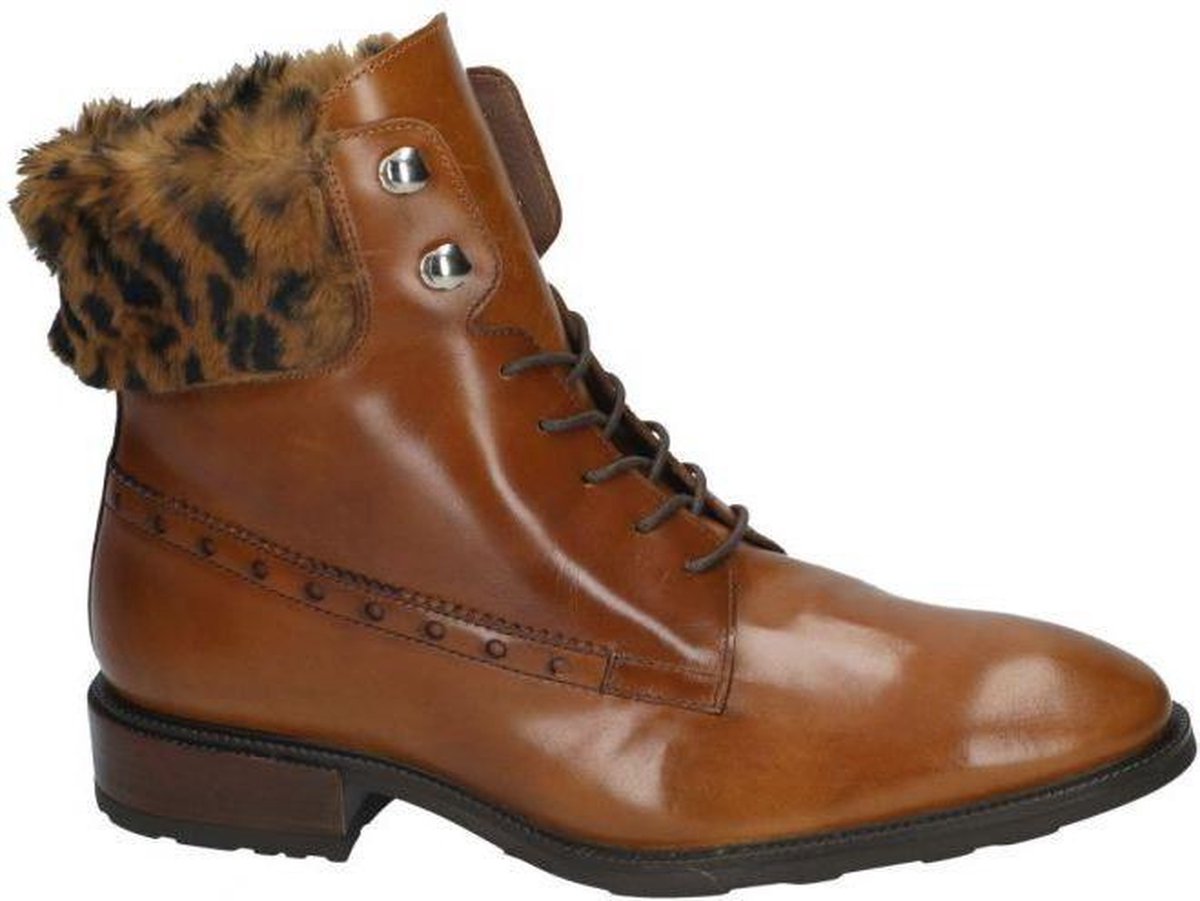 Wonders -Dames -  cognac/caramel - enkellaarzen - maat 39