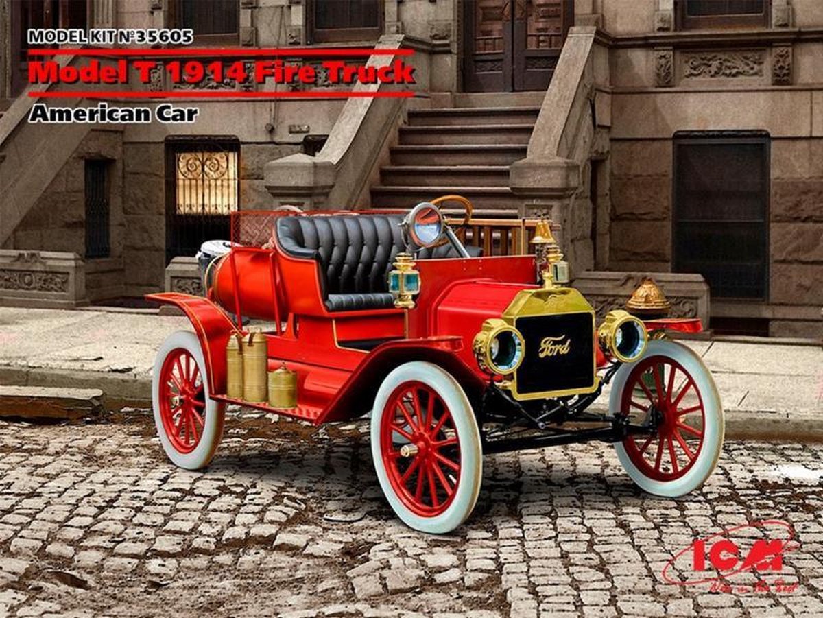 1:35 ICM 35605 Model T 1914 Fire Truck - American Car Plastic kit