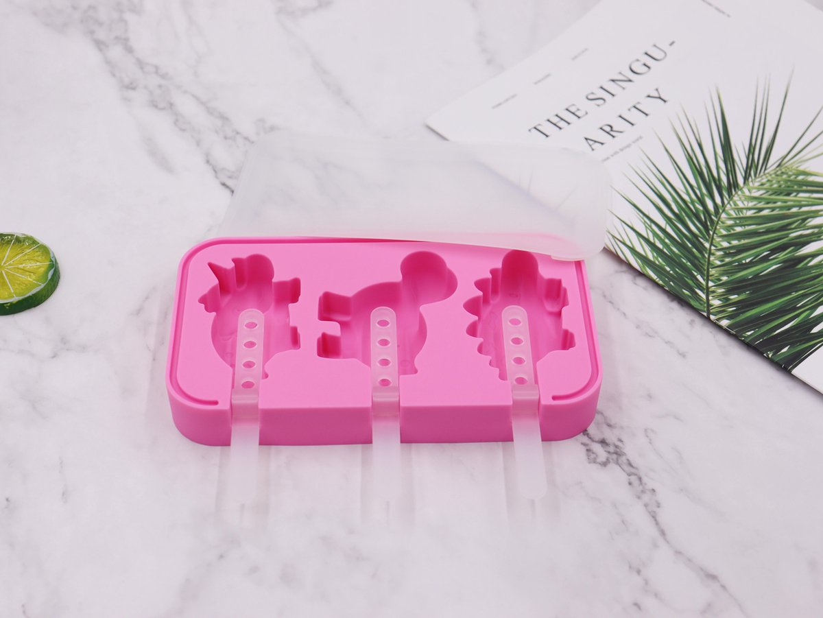 Itagala Ijsvormpjes set Dinosaurus | Multicolor | 9 in 1 Ijslollymaker | trendy