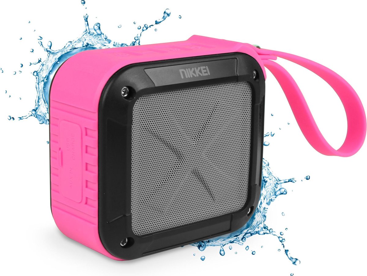 Nikkei BOXX1PK Waterbestendige Bluetooth speaker - Roze
