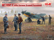 ICM Bf 109F-4 with German Ground Personnel + Ammo by Mig lijm