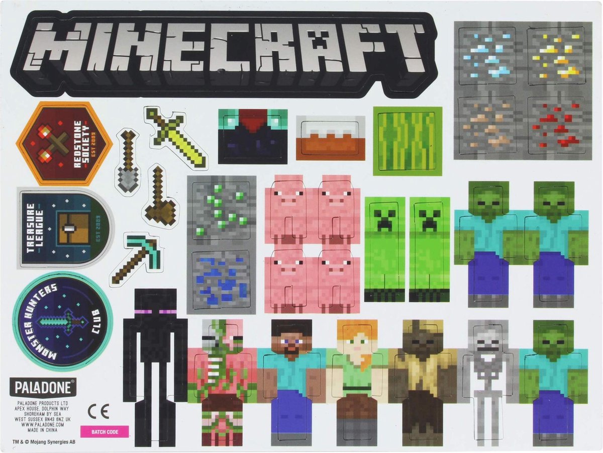 Minecraft Build a Level Magnets (PP6734MCF)