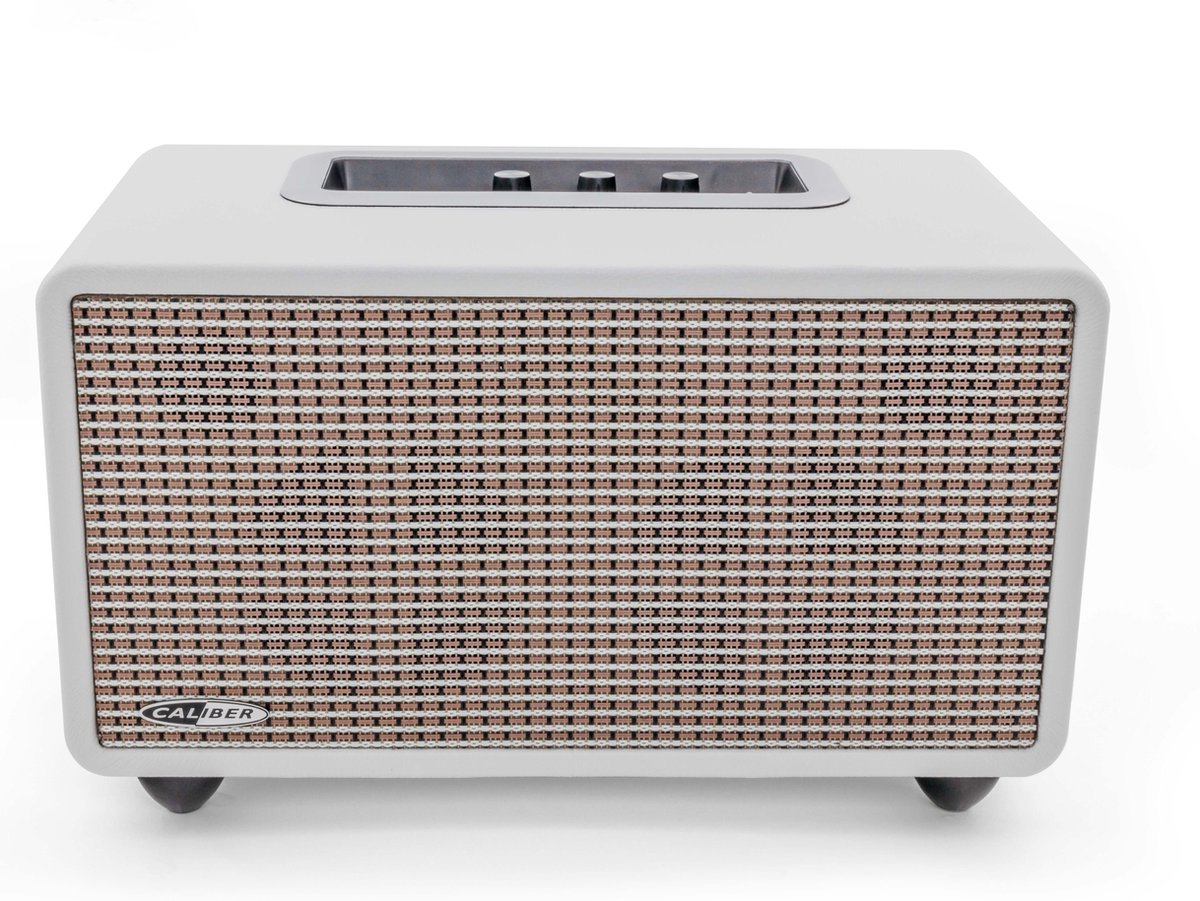 Caliber HFG411BT - Bluetooth speaker - Retro - USB  Wit