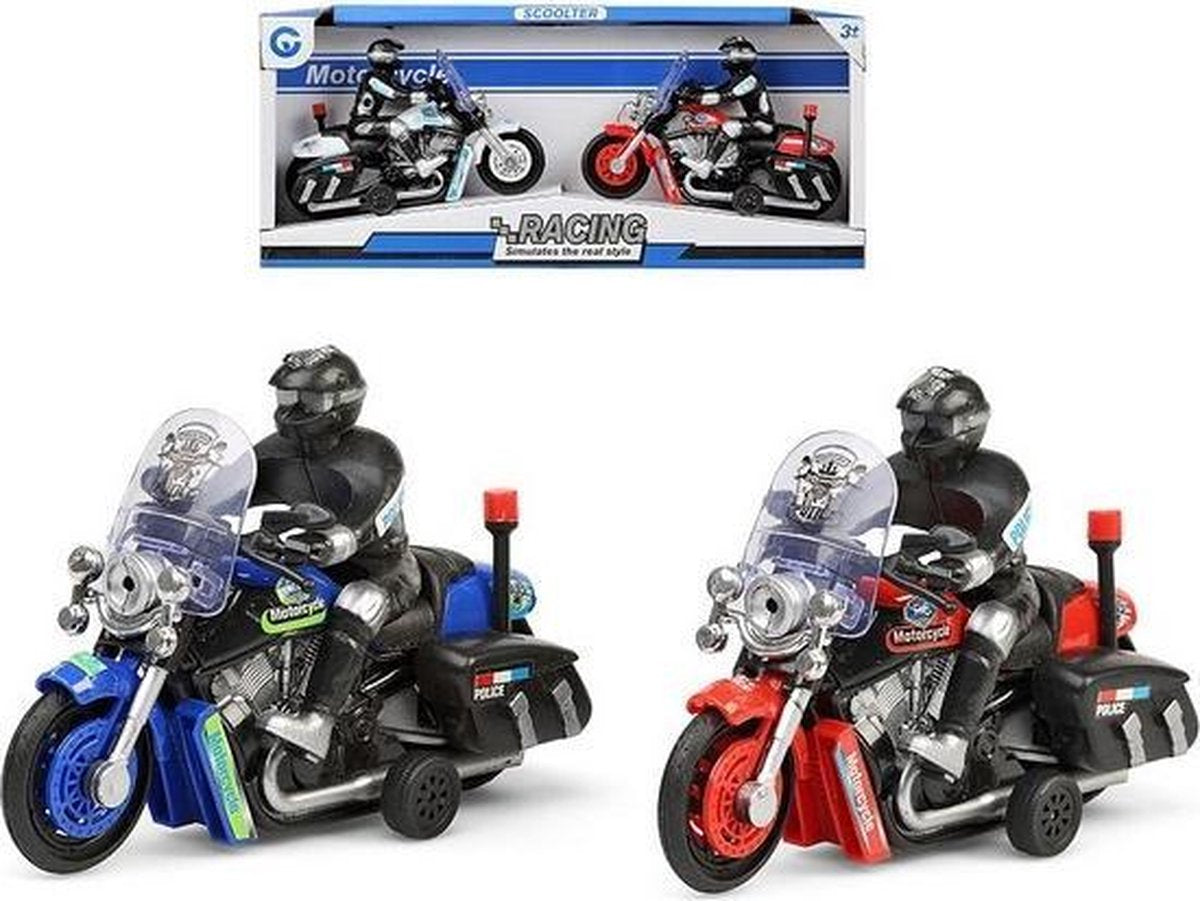 Speelset van 2 Motoragenten / Politiemotoren