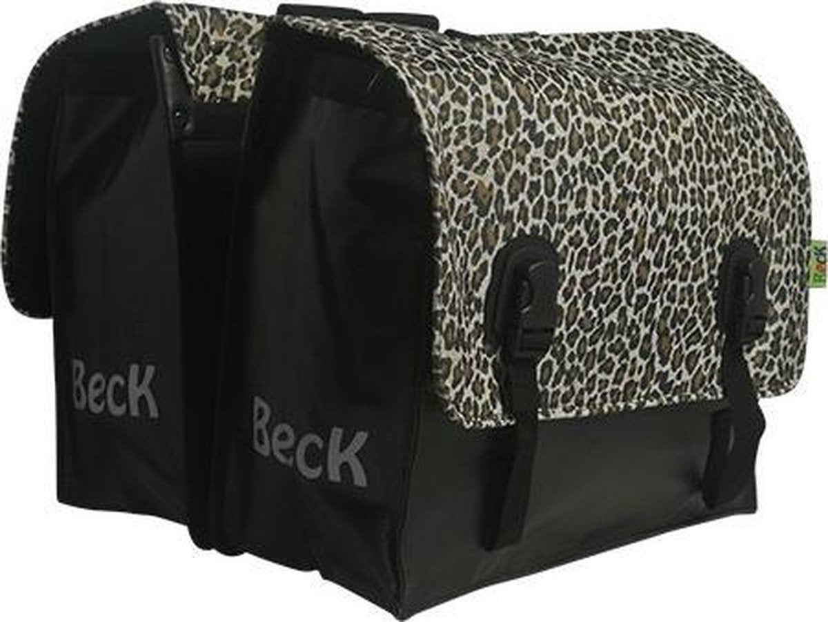 Beck Classic Leopard - Dubbele Fietstas - 45 l - Bruin;Zwart