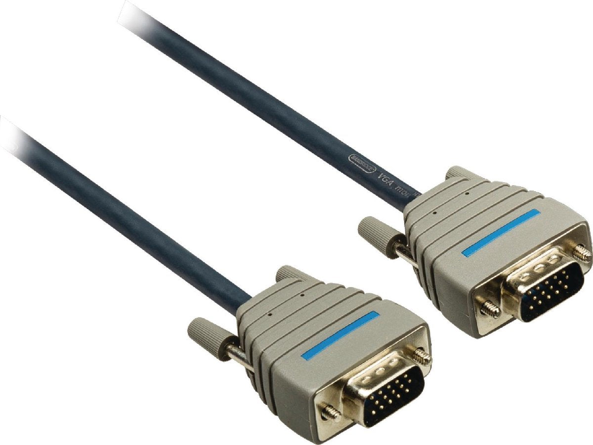 Bandridge - VGA (D-Sub) naar VGA (D-Sub) female - 2 m - Zwart;Grijs