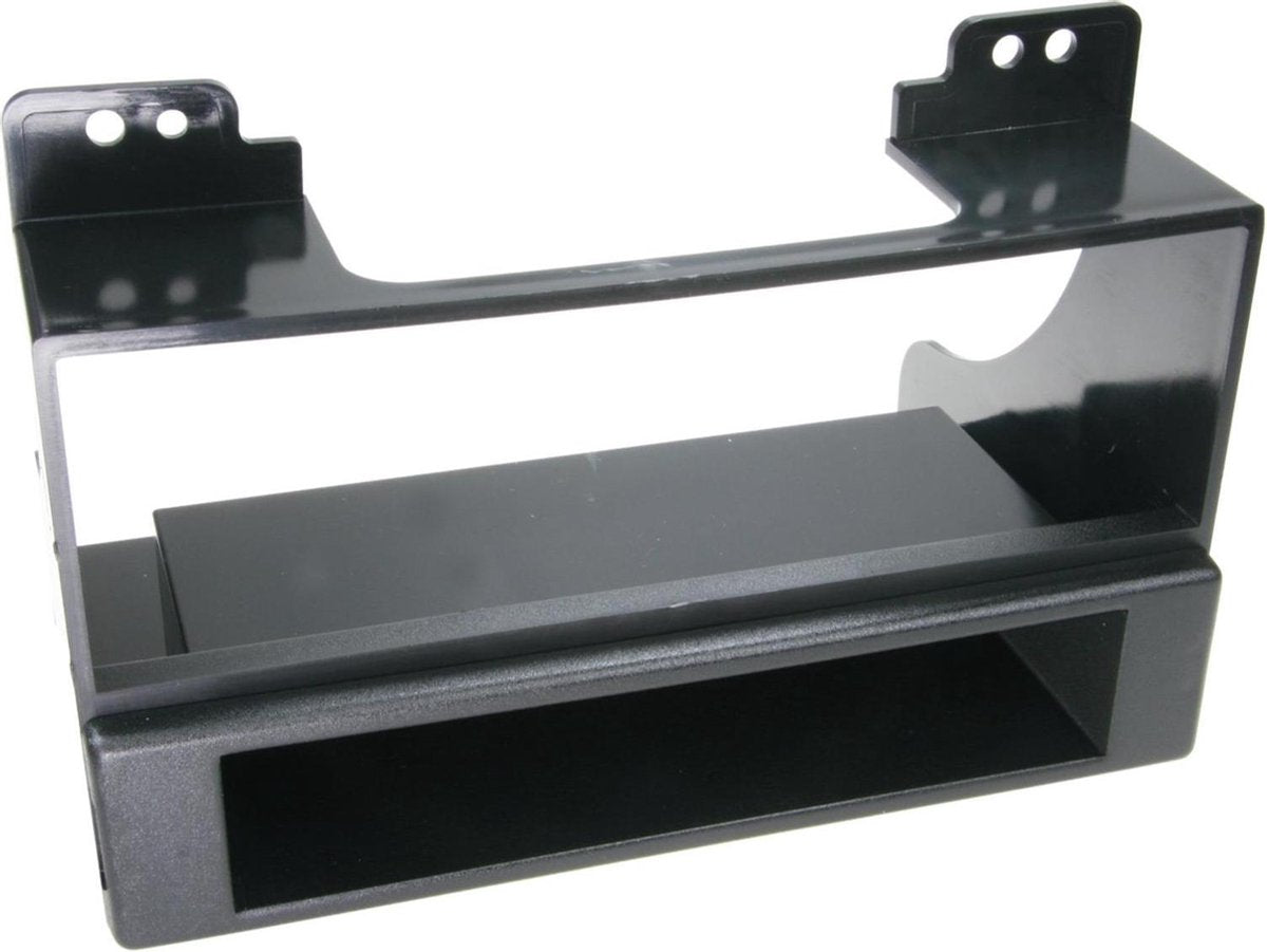 1-DIN Paneel met aflegbakje. Kia Carnival 2006-2011 Kleur: Zwart