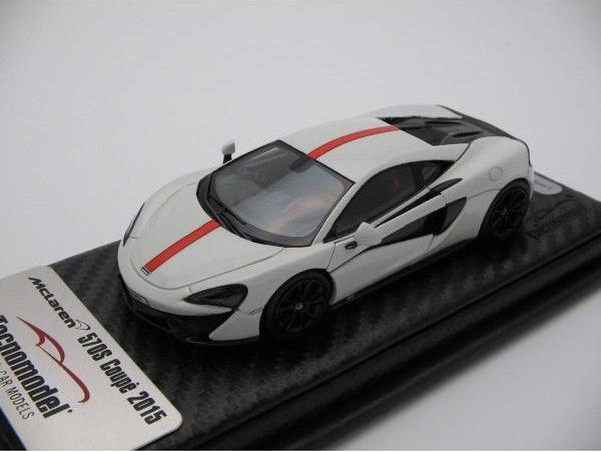 McLaren 570S 2015 White with Red Stripe