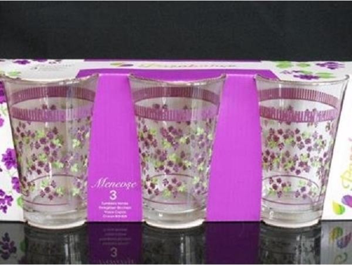 Pasabahce Menevse - Waterglazen - Set van 3 - 290 ml