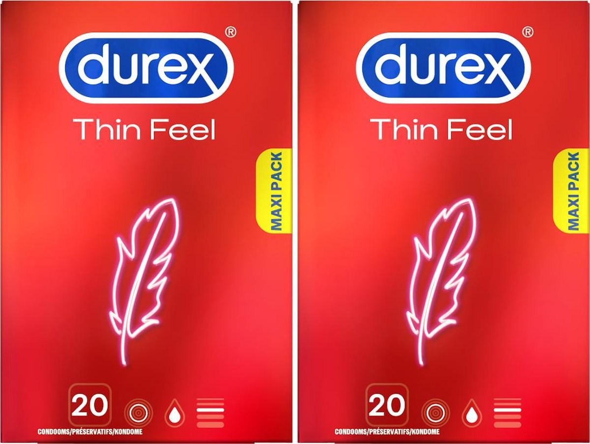 Durex  Condooms Thin Feel 20st x2