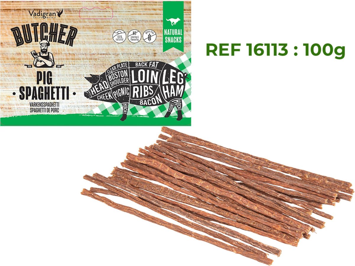 Varkensspagetti 3x100g