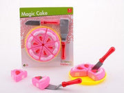 Roze speelgoed taart