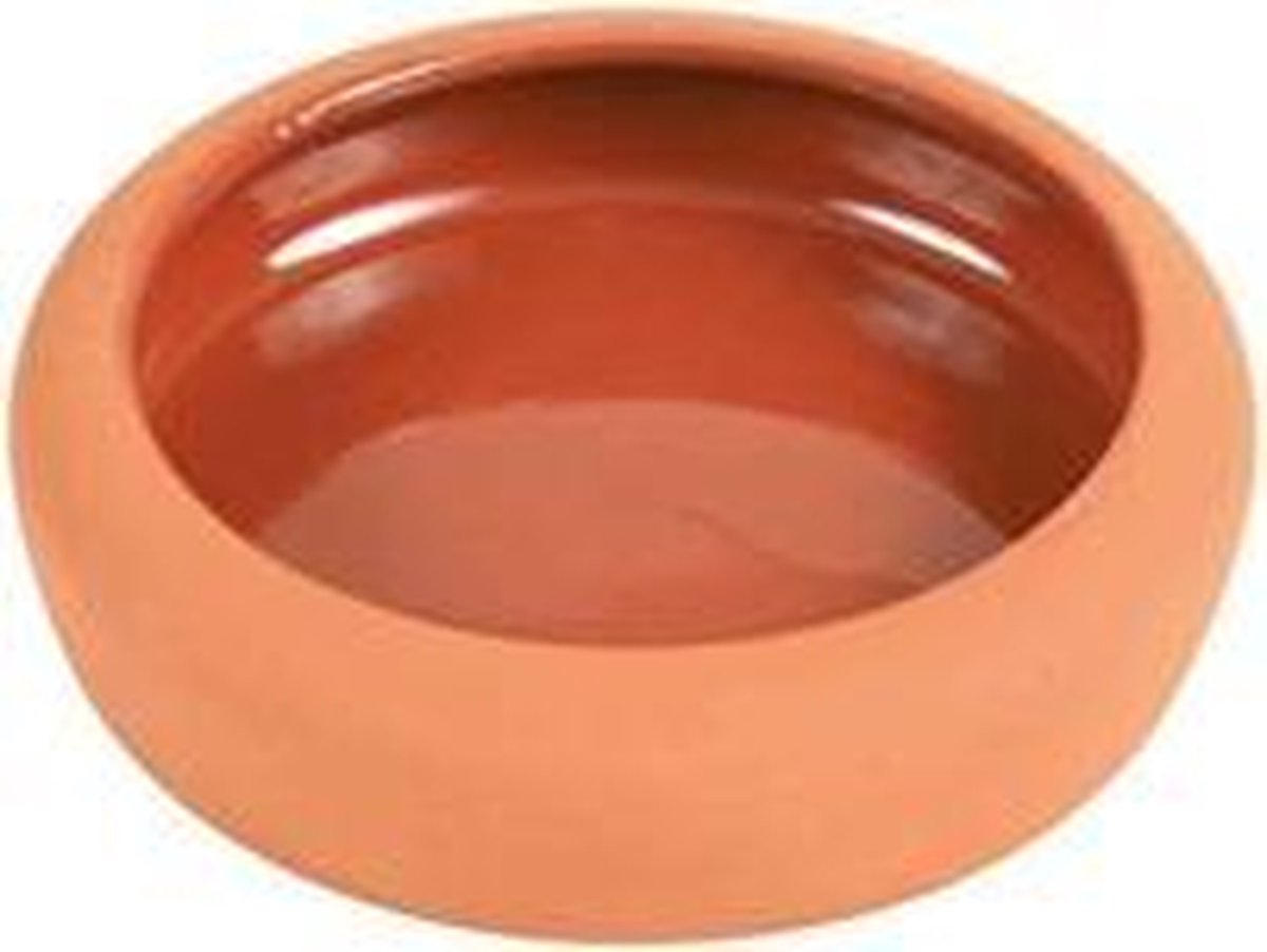 Trixie voer- / waterbak afgeronde rand keramiek - 10 cm 125 ml - 1 stuks