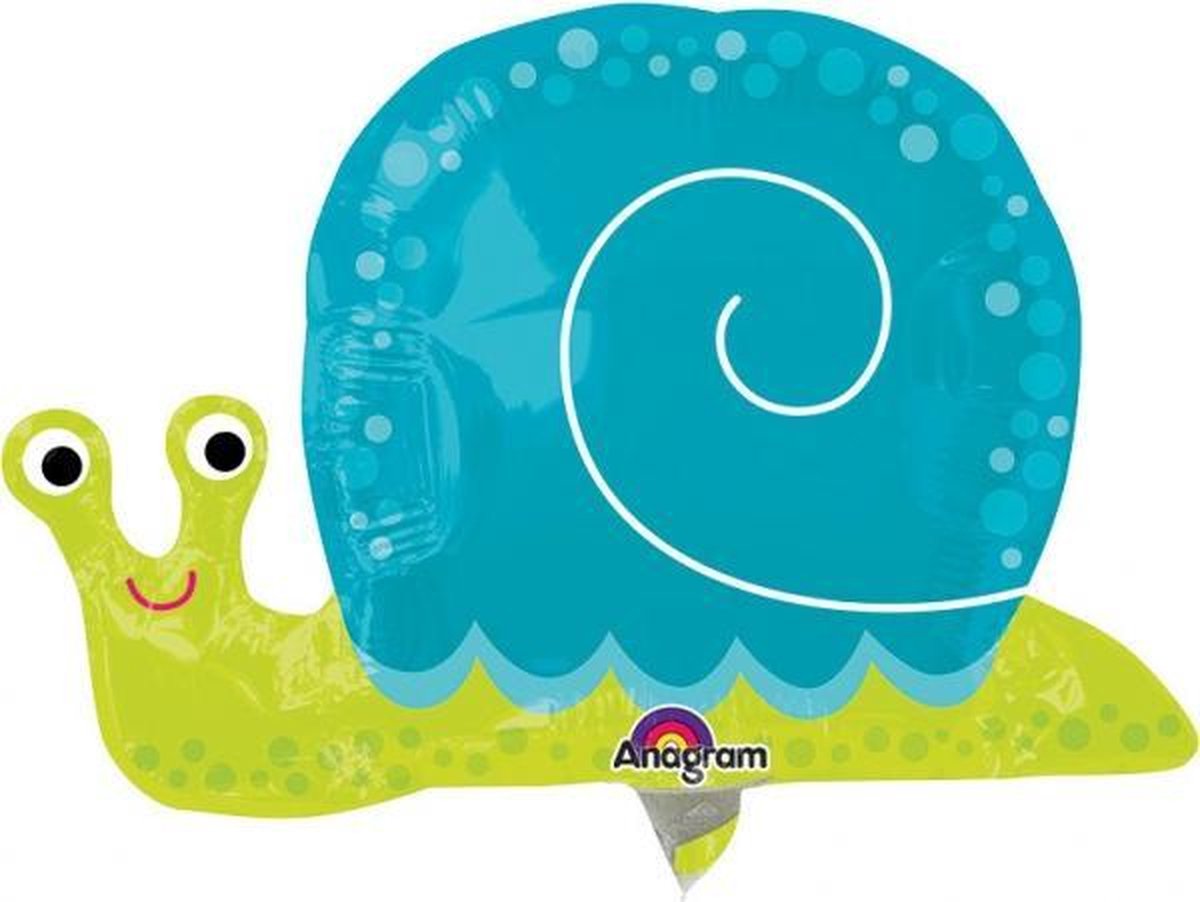 Vrolijke Slak FolieBallon - mini shape