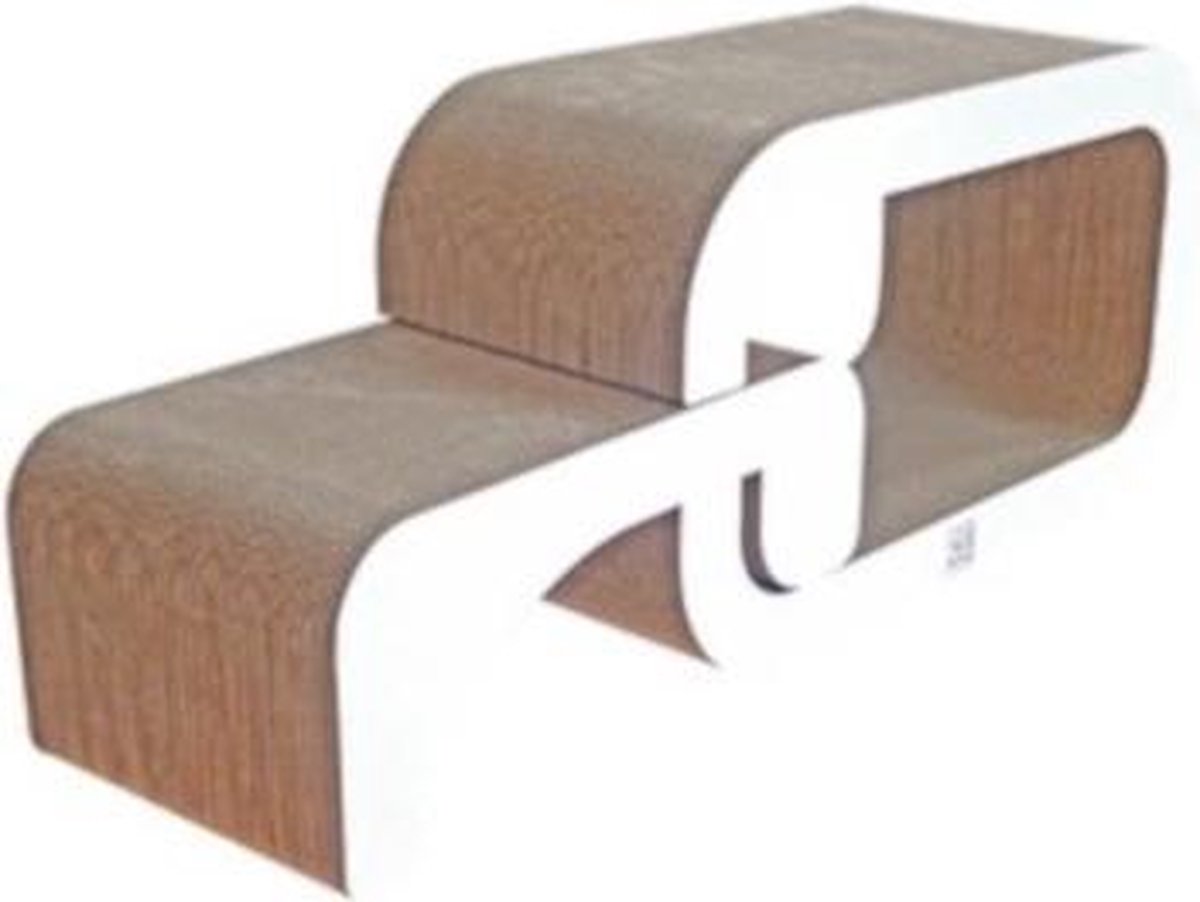 M-pets Krabplank Austin 55 X 24 X 32 Cm Karton Wit/naturel