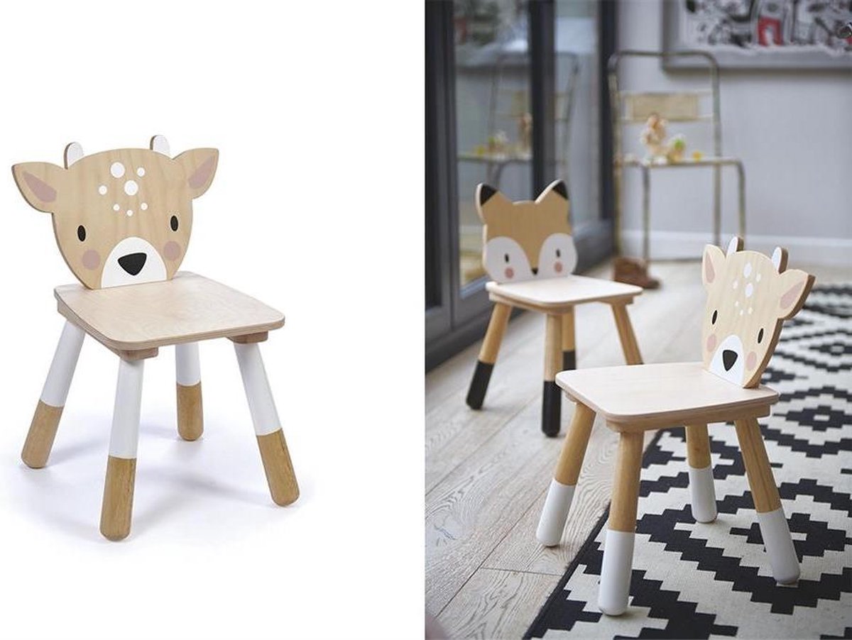 Tender Leaf Toys Kinderkamer Stoel Hert Junior Hout