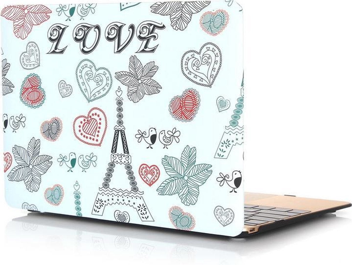 Mobigear Hard Case Frosted Love Tower voor Apple MacBook 12 inch
