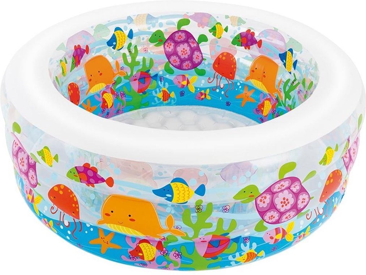 Opblaaszwembad 'Aquarium' (met reparatiesetje)