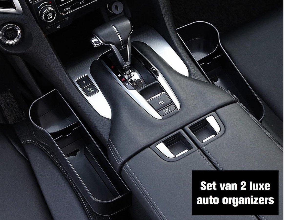 CarX™ Luxe Auto Organizer - Zwart - Meer ruimte en overzicht in je auto - 2 Stuks (links & rechts) - Bestseller