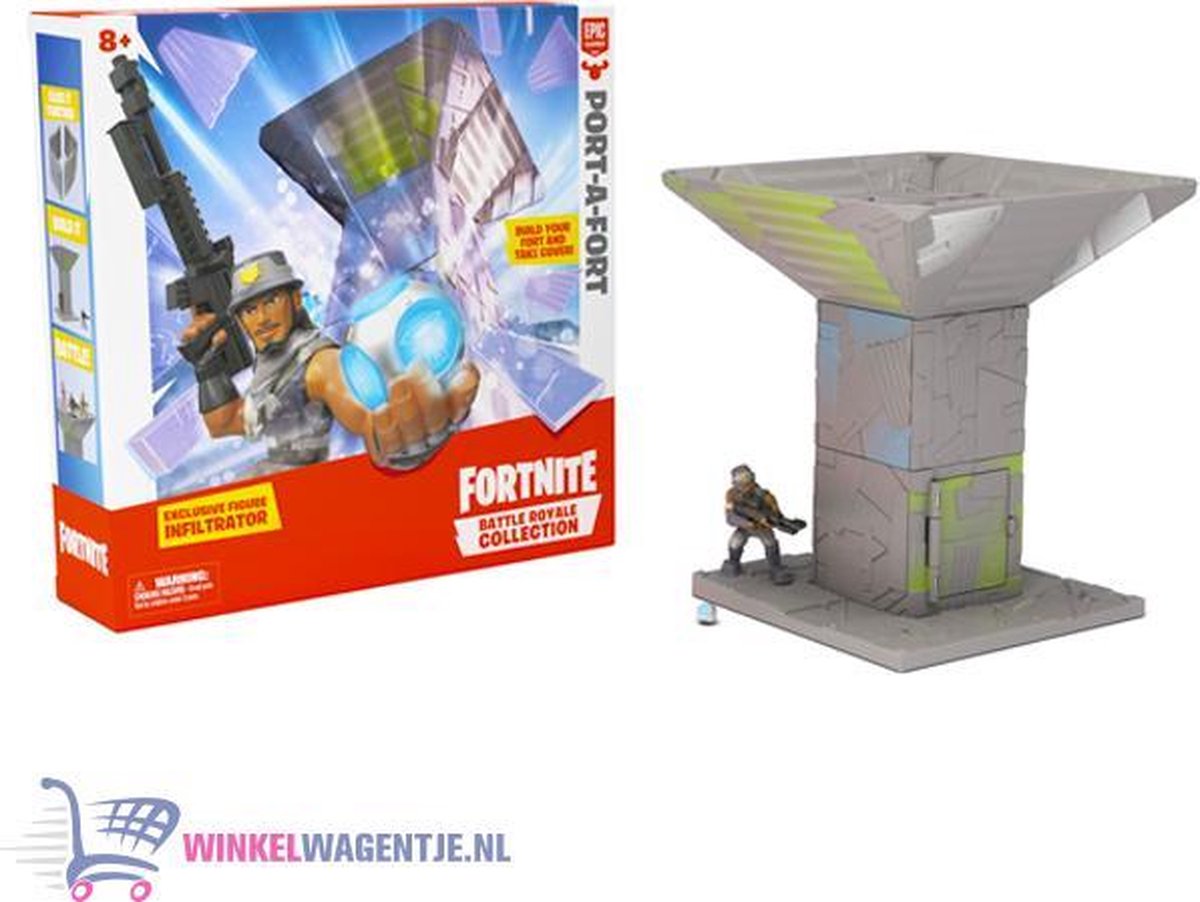 Fortnite Battle Royale Collection Port-A-Fort Speelfiguur | Fort-nite Speelgoed Speelpop voor kinderen jongens meisjes | speelfiguren inclusief accessoires