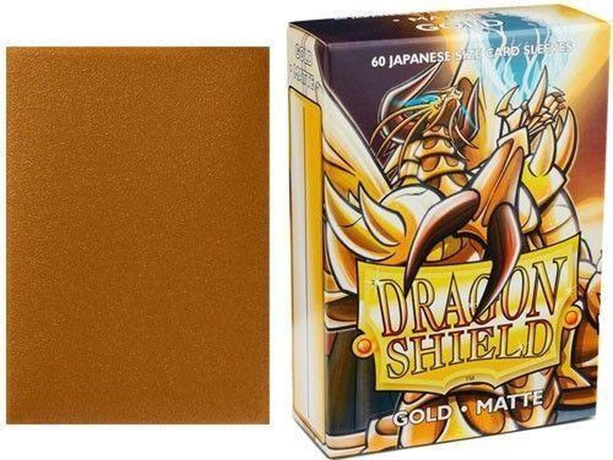 Dragon Shield Card Sleeves: Japanese Matte Gold (59x86mm) - 60 stuks