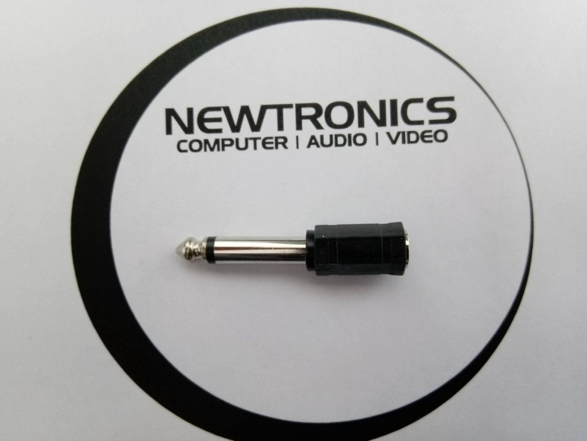 Newtronics audio adapter 3.5mm vrouwelijk - 6.35mm mannelijk - MONO voor gebruik met piano