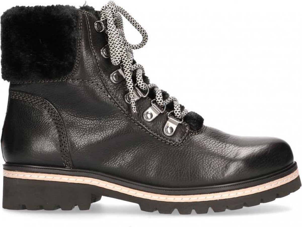 Van Dalen  - Veterboot Leer - Womens - Black - 41